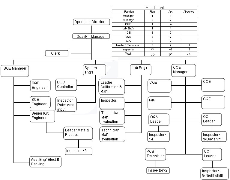 Organizational Chart Of Bsp